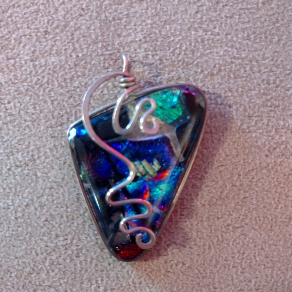 Dichroic Glass Pendant